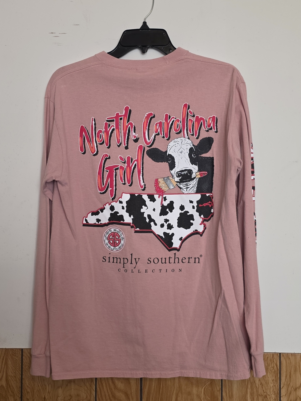 Simply Southern Pink "North Carolina Girl" Long Sleeve Tee